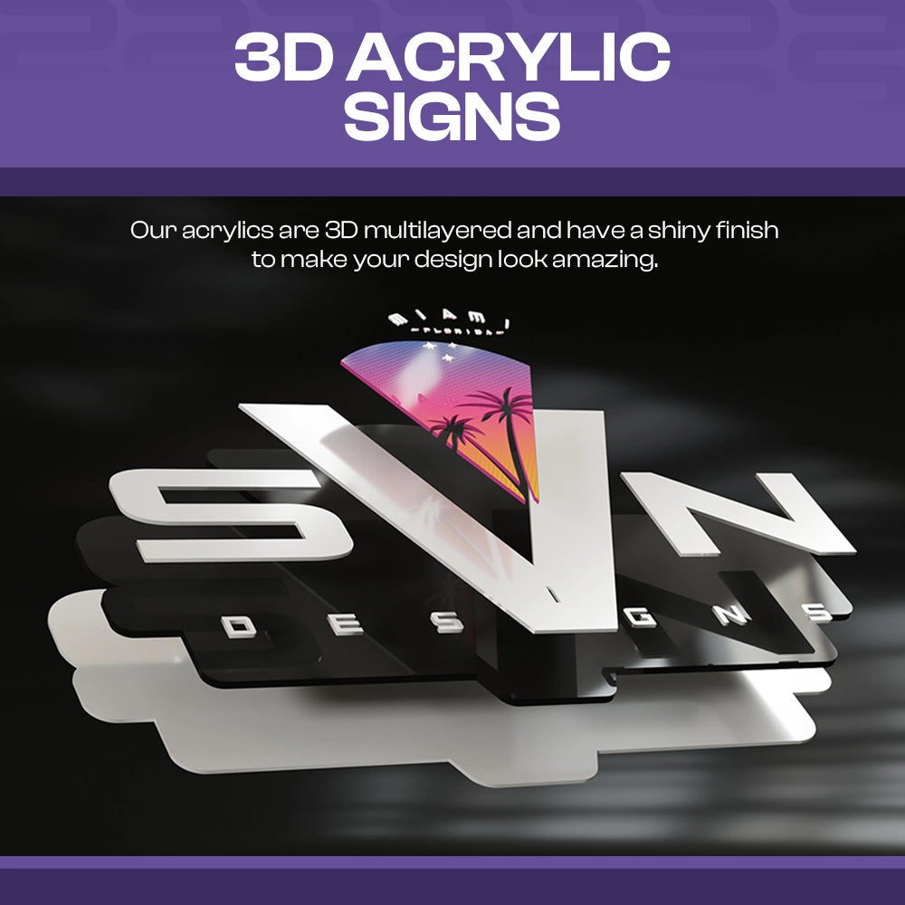 3D ACRYLIC SIGNS