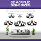 3D ACRYLIC SIGNS