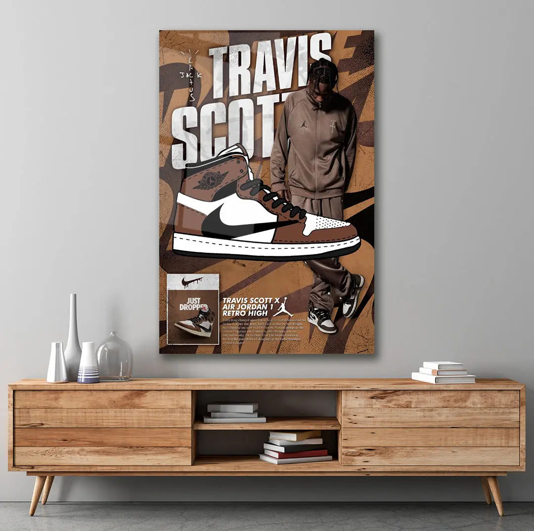 Travis Scott' Poster, picture, metal print, paint by Golden Age Studio